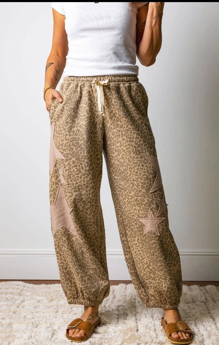 Leopard Star Pants