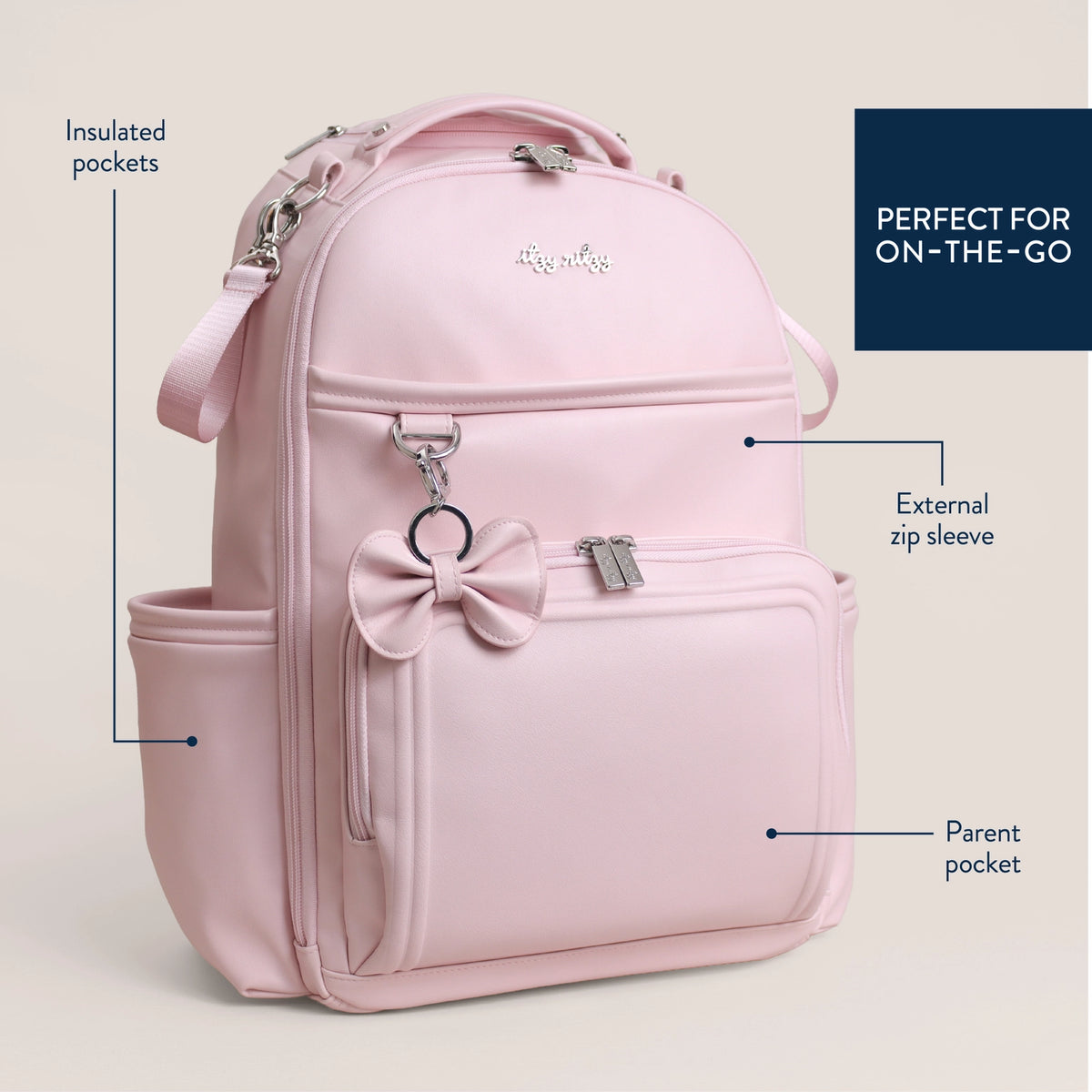 *New* Itzy Ritzy Ribbons & Roses Boss Plus™ Backpack Diaper