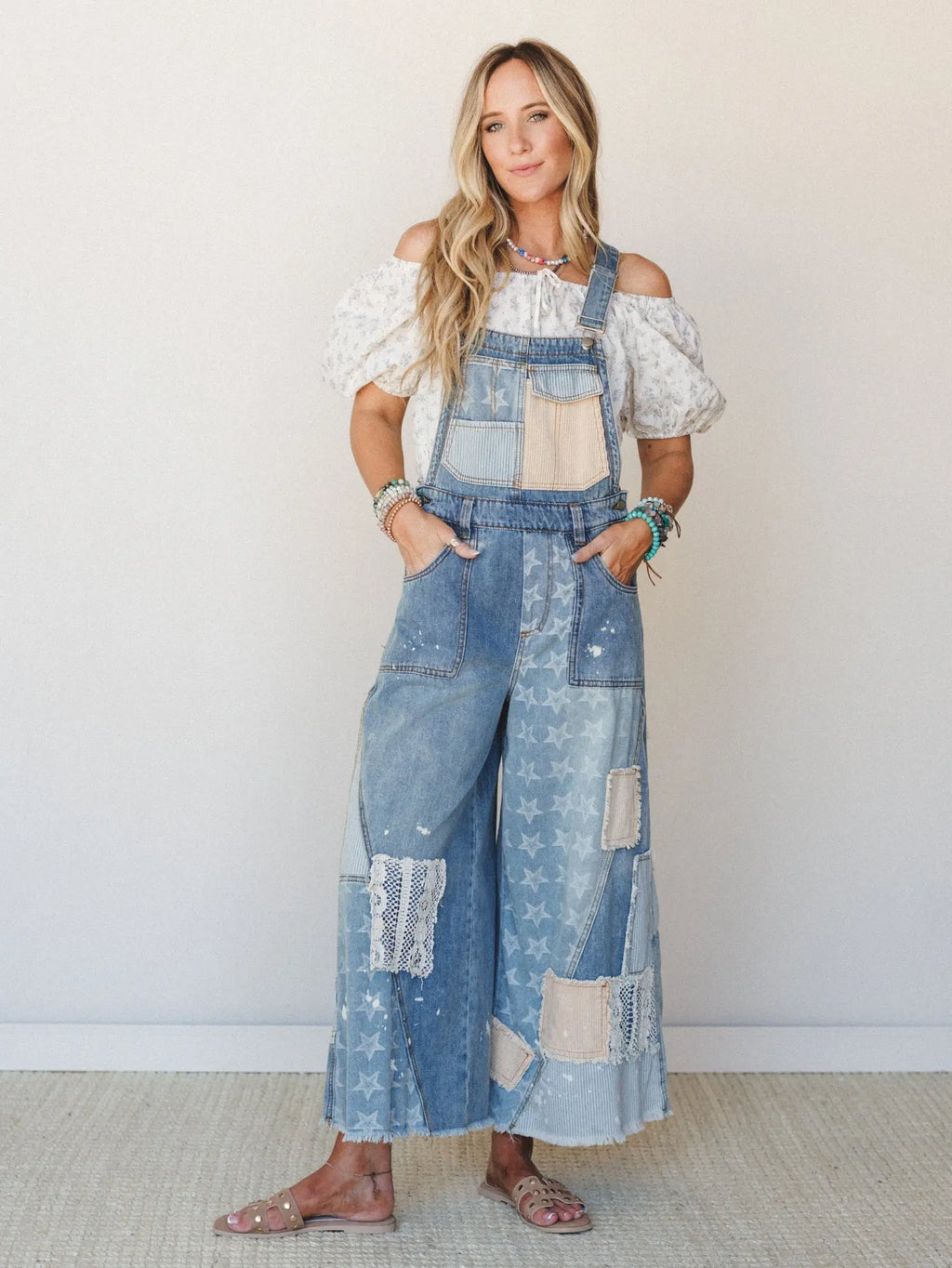 POL Heirloom Stitch Overalls